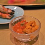 鮨 井上 - イクラとウニ