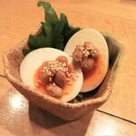 Nattou Sousakuryouri Natsumame - 黄金玉子「濃紅」味玉納豆のせ