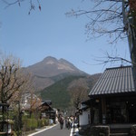 ティールーム Nicol - 晴天の由布岳を望む