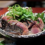 炭火焼 みや澤 - 鰹わら焼きタタキ(ポンズ)