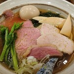 中華そば きなり - 味玉肉増し山椒白醤油そば¥1,100