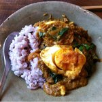 カリー河 - ほうれん草と玉子のカレー