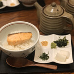 Dai dai - お茶漬け(鮭)焼くので明太子より少し時間かかります。
