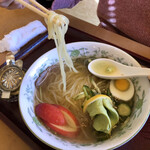 Kafe Resutoran Kyabin - わさび冷麺880円(税別)…麺は細め