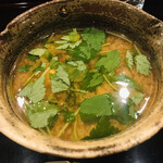 幸鮓 - 白子のお味噌汁