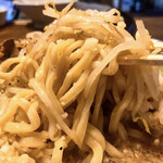 アヒル家 - わしわし平打ち極太麺