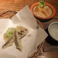 蕎麦懐石 無庵 - 稚鮎天ぷら