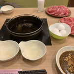 Shabu Shabu Gyuuta - 2020/02 牛肉（牛肩バラ）ランチ 1,060円(税抜)をすき焼きでチョイス