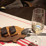 La Boucherie Goutons - カルガモ・豚肉・フォアグラのパテ イチヂクの赤ワイン煮添え ￥1,800-