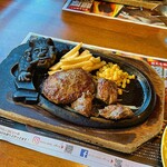 ブロンコビリー - ２０２０ 炭火焼やわらかステーキとビリーハンバーグランチ(サラダバー付)