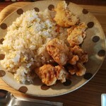 ５丁目カフェ - チャーハン鶏天セット（チャーハン、鶏天）