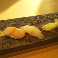 鮨処とうげ - ほたて・ひらめ