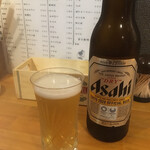 瓶ビール (500円) キンキンに冷えています