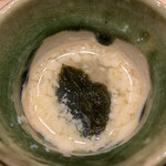 鮨 由う - 茶碗蒸し シャリと岩海苔追加で茶碗飯