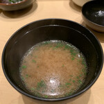 鮨 由う - 味噌汁