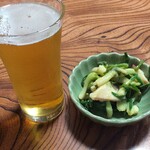 とり星 - ビール＆お通し