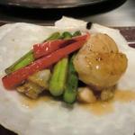 すてーき 如月 - ほたてとお野菜　2012年4月