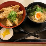 kachigumi - カレーとり天丼麺セット