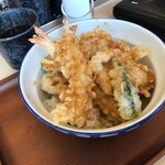 天丼・天ぷら本舗 さん天 針中野店 - 海老と鶏の天丼