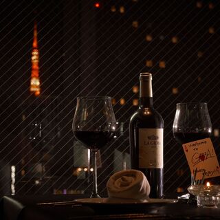 [Limited to one group per day] Private room with exclusive night view of Tokyo Tower [VIPROOM]