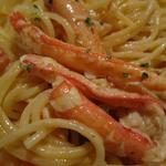 リストランテ　パニエ - カニのクリームスパゲティ　アップ