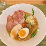 麺屋 貝原 - 貝醤油そば　麺大盛り　800円＋50円