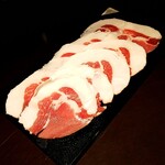 日本料理 TOBIUME - 猪雌80キロのロース「後程お出しします」とのこと