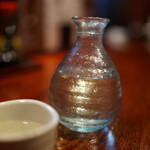 Kushi zen - 地酒熱燗（名倉山）