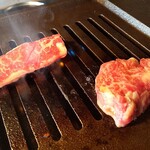 Yakiniku Tecchan Nabe Ginemi - 焼き焼き風景♡♡