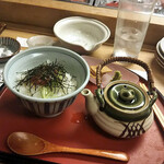 和旬菜と地酒　よし都みやこの　離れ - 梅茶漬け