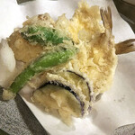 和旬菜と地酒　よし都みやこの　離れ - キス天ぷら