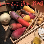 VERMICULAR RESTAURANT THE FOUNDRY - THE FOUNDRY COURSE 6500円
                                無水調理の季節野菜アップ