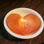 茉莉花 - 柚子トマトを開くとハートに＾＾