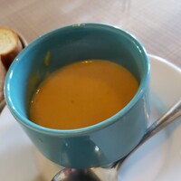 Restaurant AKIOKA pere et fils - カボチャのポタージュスープです。