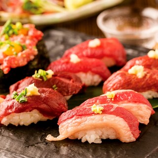 肉寿司7種も 100種以上 に肉寿司付き 180分食べ飲み放題コース 4480円 3480円 個室 創作和食 凛 難波店 りん 大阪難波 居酒屋 食べログ 肉寿司7種も 100種以上 に肉寿司付き 180分食べ飲み放題コース 4480円 3480円 個室 創作和食 凛 難波店 りん 大阪難波 居酒屋 食べログ