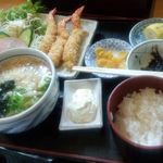 よしなや - エビフライ定食 \ 1,050