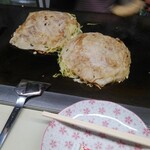 お好焼みほ - お好み焼きミックスうどん入り、お好み焼きミックスそば入り