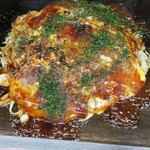 お好焼みほ - お好み焼きミックスうどん入り