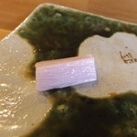 鮨おおね田 - 2012/04　長芋の梅酢漬け