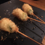 ステラ - タコとキュウリの好相性コンビを揚げてしまってます＾＾