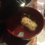 ステラ - 飲み〆に、シッカリと出汁をとって味付された碗物（揚げ餅も美味しかった♪）