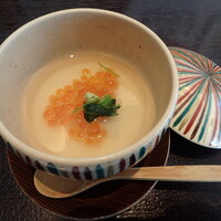 花山椒 - ◼️先付
                    百合根豆腐　羽二重蒸し
