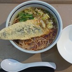 そば処 信濃 - さんま天そば ￥720-