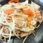 厚木パーキングエリア 内回り - 豚野菜炒め定食
