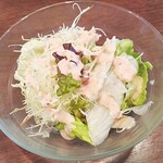 レストラン カタヤマ - 260gステーキ[駄敏丁カット]1660円(外税)に付いてるサラダ