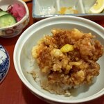 天ぷらふく西 禅と匠 - ミニかき揚げ丼（2020.1）