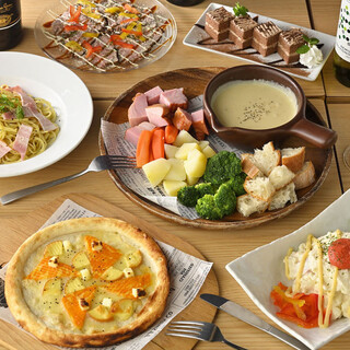 選べる食べ放題 女子会に 6品 3時間飲み放題も出来る 2980円コース ワイン 個室横浜チーズファクトリー 横浜店 平沼橋 居酒屋 食べログ