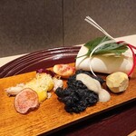 GENSUI - 主菜 鰤の奉書焼 松茸 酢橋