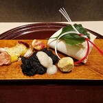 GENSUI - 主菜 鰤の奉書焼 松茸 酢橋