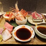 GENSUI - 造里 戻り鰹たたき 牡丹海老 金目鯛